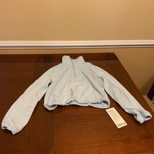 **SOLD** Lululemon Softstreme Half Zip Size 4 "Powder Blue" NWT